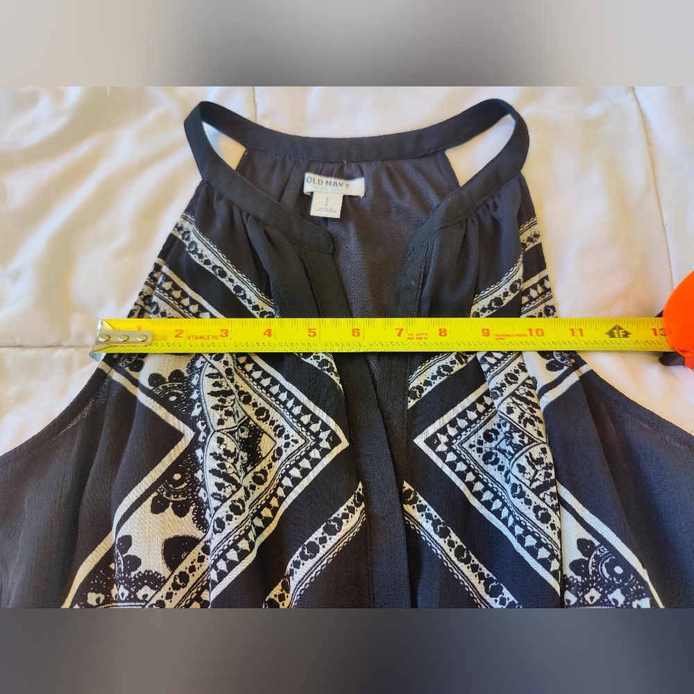 Old Navy Black and White Print sleeveless dress π€π€π€(S/P)π€π€π€ - Picture 10 of 16